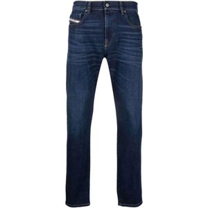 Diesel, Jeans, Heren, Blauw, W38, Denim, Slim-Fit L.30 Jeans in Lav. Scuro BLU