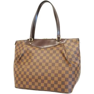 Louis Vuitton Vintage, Pre-owned, Dames, Bruin, ONE Size, Pre-owned Canvas totes