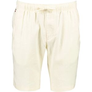 Tommy Hilfiger, Korte broeken, Heren, Beige, W38, Linnen, Beige Linnen Shorts