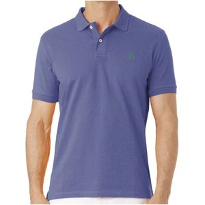 U.s. Polo Assn., Tops, Heren, Paars, S, Katoen, King Piqué Polo Shirt - Violets