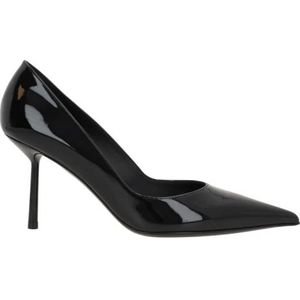 Le Silla, Schoenen, Dames, Zwart, 36 EU, Leer, Zwarte Lakleren Stiletto Hakken