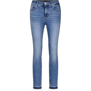 Hugo Boss, High-Waist Slim-Fit Denim Jeans Blauw, Dames, Maat:W32