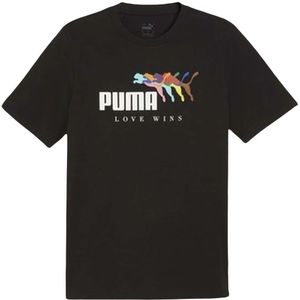 Puma, Tops, Heren, Zwart, L, T-shirt