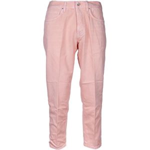 Don The Fuller, Jeans, Heren, Roze, W31, Katoen, Heren Carrot Fit Jeans. Lage taille. Gemaakt in Italië