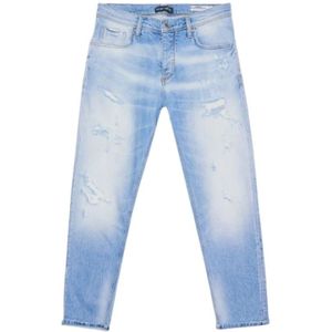 Antony Morato, Jeans, Heren, Blauw, W32, Katoen, Jeans- AM Argon Slim FIT Ankle Lenght FIT Comfort