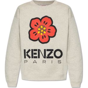 Kenzo, Sweatshirt met logo Grijs, Dames, Maat:L