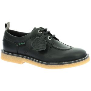 Kickers, Schoenen, Dames, Zwart, 37 EU, Leer, Stijlvolle Leren Derby Schoenen