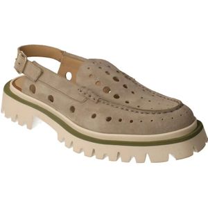 Calce, Schoenen, Dames, Grijs, 38 EU, Leer, Loafers