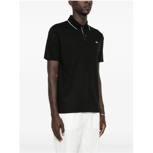 Paul & Shark, Tops, Heren, Zwart, S, Katoen, Zwart Piqué Weef Polo Shirt