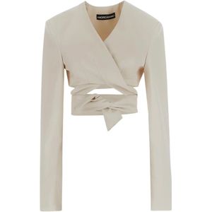 Andrea Adamo, Blouses Beige, Dames, Maat:S