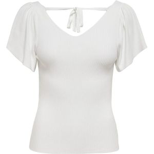 Only, Truien, Dames, Wit, L, Achter Pullover T-Shirt Lente/Zomer Collectie