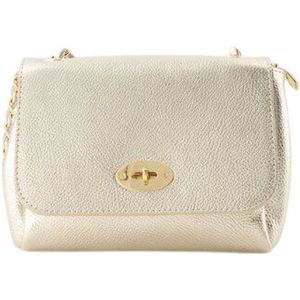 ivy, Nina Classic Grain Crossbody Tas - Goud Geel, Dames, Maat:ONE Size