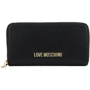 Love Moschino, Accessoires, Dames, Zwart, ONE Size, Stijlvolle Portemonnee Kaarthouder