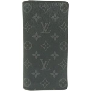 Louis Vuitton Vintage, Pre-owned, Heren, Zwart, ONE Size, Pre-owned Canvas wallets