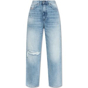 Diesel, Jeans, Dames, Blauw, W24 L32, Katoen, ‘2016 D-Air L.32’ jeans