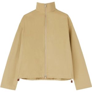 Jil Sander, Light Jassen Beige, Heren, Maat:L