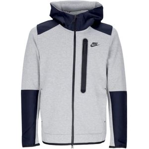 Nike, Sweatshirts & Hoodies, Heren, Grijs, M, Katoen, Tech Fleece Hoodie met rits