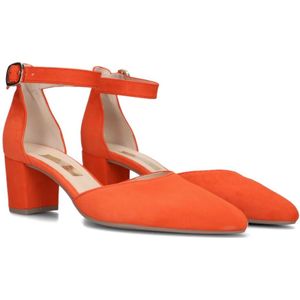 Gabor, Schoenen, Dames, Oranje, 38 EU, Suède, Oranje Suède Enkelband Pomp