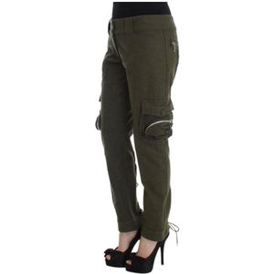 Ermanno Scervino, Broeken, Dames, Groen, S, Katoen, Groene Cargo Broek voor Vrouwen