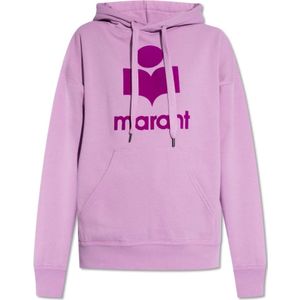 Isabel Marant Étoile, Sweatshirts & Hoodies, Dames, Paars, 2Xs, Katoen, ‘Mansel’ hoodie