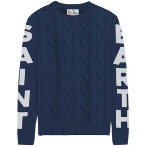 MC2 Saint Barth, Truien, Heren, Blauw, S, Stijlvolle Sweaters voor Heren