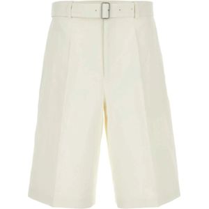 Jil Sander, Korte broeken, Heren, Wit, L, Koele en Comfortabele Bermuda Shorts voor Heren