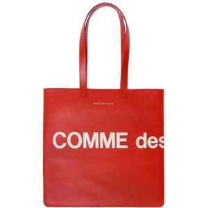 Comme des Garçons, Tassen, unisex, Rood, ONE Size, Leer, Winkeltas