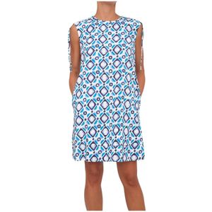 Marella, Short Kleedjes Blauw, Dames, Maat:M