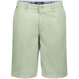 Gardeur, Korte broeken, Heren, Groen, W24, Katoen, Groene Slim Fit Shorts