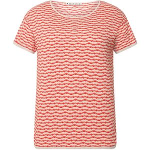 Mansted, Carmen Rode Gebreide Trui Rood, Dames, Maat:XL