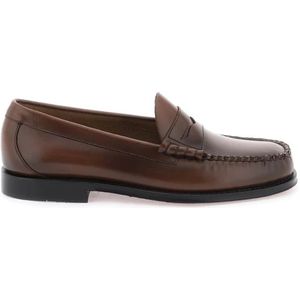 G.h. Bass & Co., Schoenen, Heren, Bruin, 43 EU, Leer, Handgemaakte leren Penny Loafers