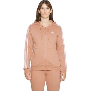 Adidas, Sweatshirts & Hoodies, Dames, Beige, S, 3 Strepen Hoodie