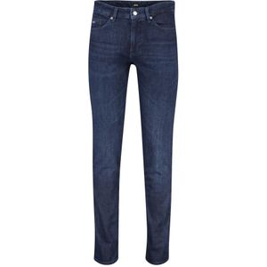 Hugo Boss, Donkerblauwe denim jeans Blauw, Heren, Maat:W38 L32