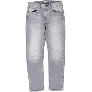 Butcher of Blue, Modesto Slim Vintage Grijze Jeans Grijs, Heren, Maat:W33 L34