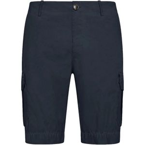 Rrd, Korte broeken, Heren, Blauw, XL, Navy Blue Cargo Bermuda Shorts