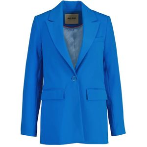 MOS Mosh, Luxe Blazer Jas Blauw, Dames, Maat:XS