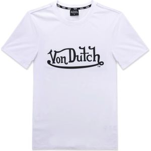 VON Dutch, Sport Performance Jersey T-shirt Wit, Heren, Maat:M