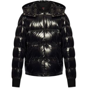 Moncler, Jassen, Heren, Zwart, 3Xl, Jas Maljasset