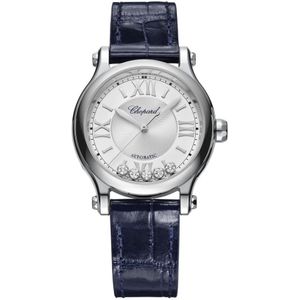 Chopard, Accessoires, Dames, Blauw, ONE Size, Happy Sport Automatisch Horloge