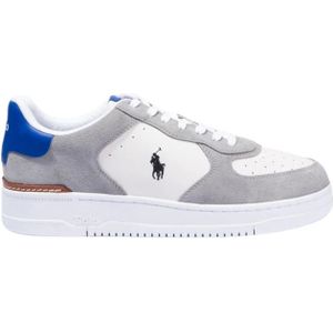 Polo Ralph Lauren, Schoenen, Heren, Veelkleurig, 43 EU, Leer, Luxe Leren Court Sneaker Master