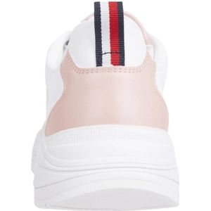 Tommy Hilfiger, Schoenen, Dames, Wit, 37 EU, Leer, Sportieve hardloopschoen