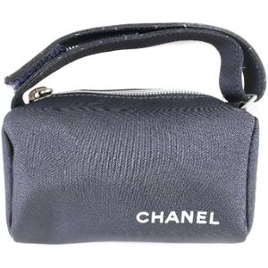Chanel Vintage, Pre-owned, Dames, Grijs, ONE Size, Tweed, Pre-owned Fabric clutches
