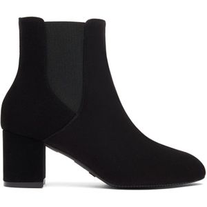 Stuart Weitzman, Yuliana 60 Chelsea Bootie Zwart, Dames, Maat:36 EU