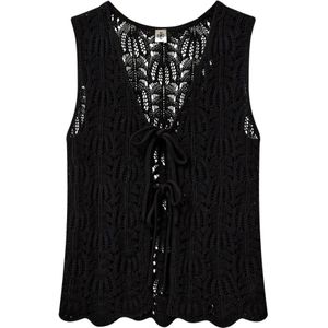 The Garment, Truien, Dames, Zwart, XS, Elegant Egypt Crochet Vest