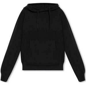 Maison Margiela, Sweatshirts & Hoodies, Dames, Zwart, S, Wol, Hoodie