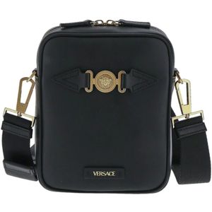 Versace, Cross Body tas Zwart, Heren, Maat:ONE Size