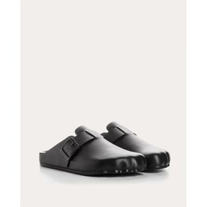 Balenciaga, Schoenen, Heren, Zwart, 43 EU, Leer, Moderne elegantie mules Sunday