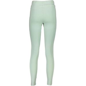 Fila, Broeken, Dames, Groen, M, Katoen, Groene elastische leggings met subtiel borduursel