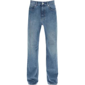 Salvatore Ferragamo, Jeans, Heren, Blauw, S, Klassieke Straight Jeans