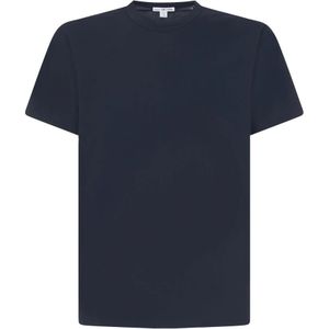 James Perse, Tops, Heren, Blauw, XL, Katoen, t-shirt
